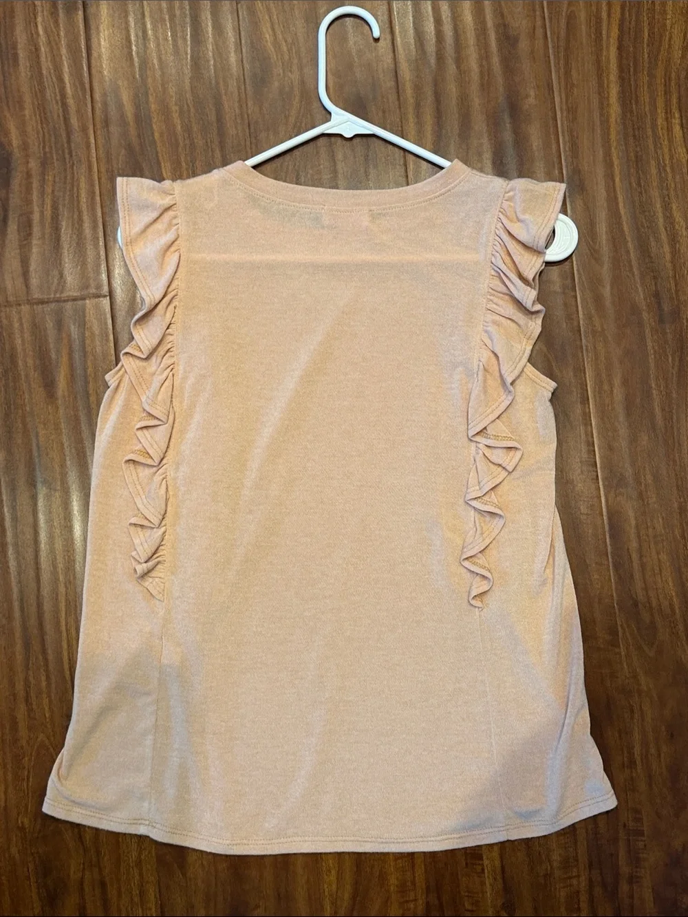 Blush Ruffle Sleeve Tank Top - Picture 3 of 3